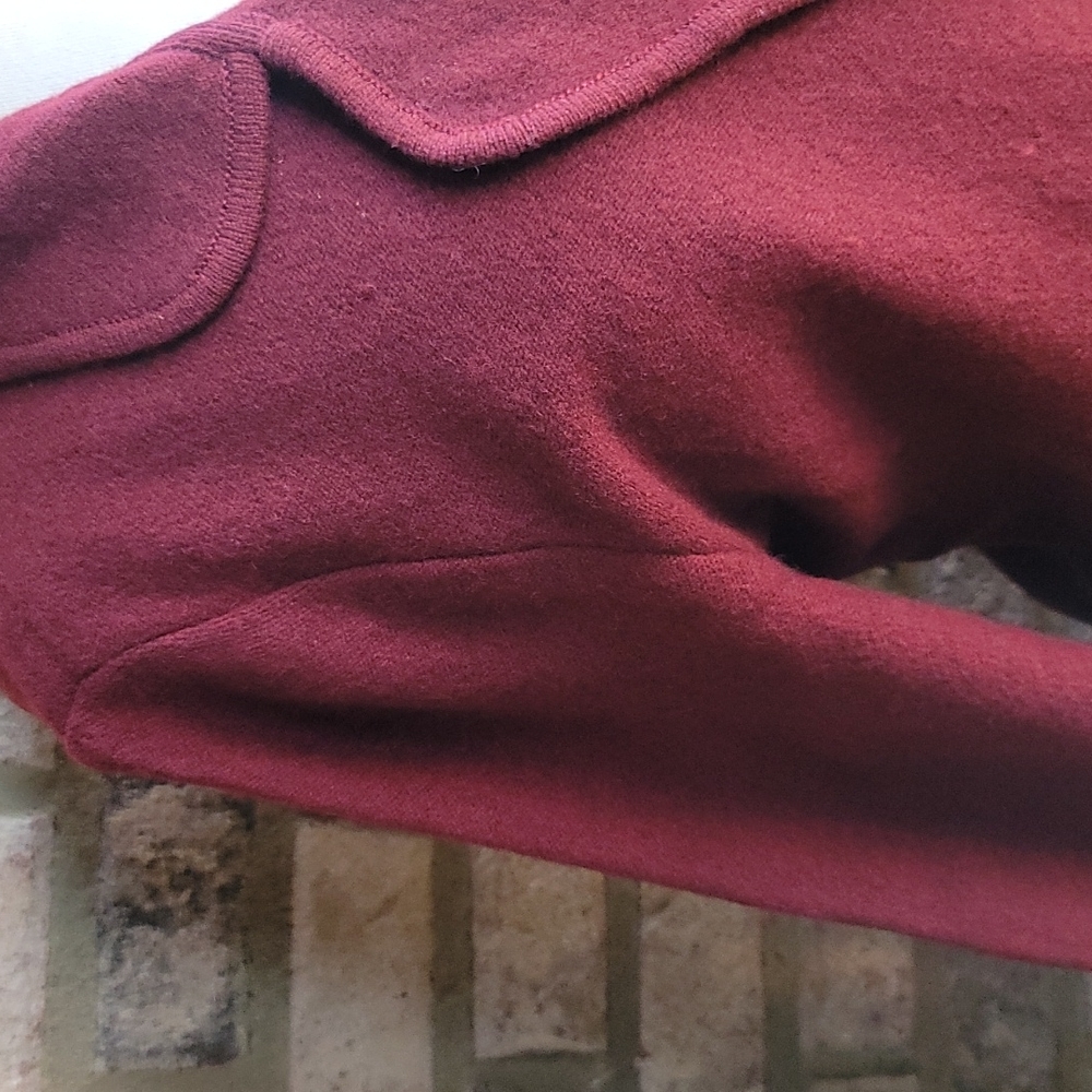 Pendleton Burgundy Lambswool Button Up Cardigan S… - image 4